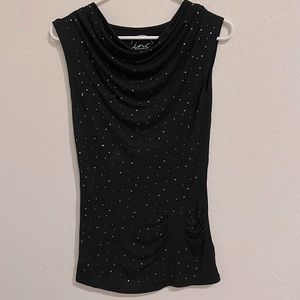 Black Rhinestone T Shirt INC Super Cute For The Holidays 🎁🎄🦃